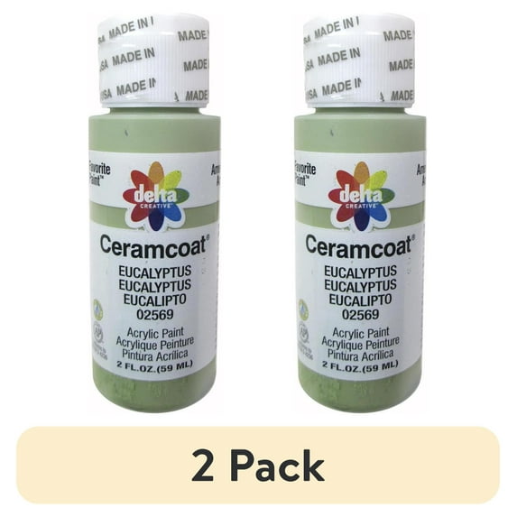 (2 pack) Delta Ceramcoat Acrylic 2oz Eucalyptus