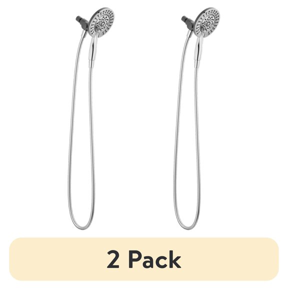 (2 pack) Delta In2ition Dual Shower Head 1.75 GPM 4-Setting 75955
