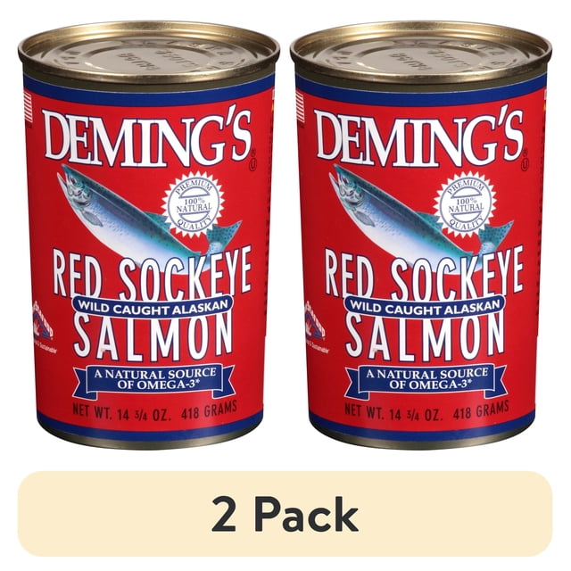Red Fish In Alaska Red Sockeye Salmon 2pk - Canned fish for seafood vendors - Walmart ...