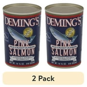 (2 pack) Deming's Wild Caught Alaskan Pink Salmon, 14.75 oz