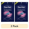 thumbnail image 1 of (2 pack) DenTek Sensitive Gums Floss Picks, Comfort Clean Soft & Silky Floss, 150 Count, 1 of 7
