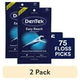 thumbnail image 1 of (2 pack) DenTek Complete Clean Easy Reach Floss Picks, No Break & No Shred Floss, 75 Count, 1 of 12
