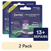 (2 pack) DenTek Temparin Max Advanced Tooth Repair Kit, Loose Cap Set, 13 Repairs