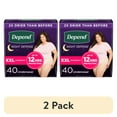 thumbnail image 1 of (2 pack) Depend Night Defense Incontinence Underwear for Women, Adult Diapers, XXL, 40 Count, 1 of 13