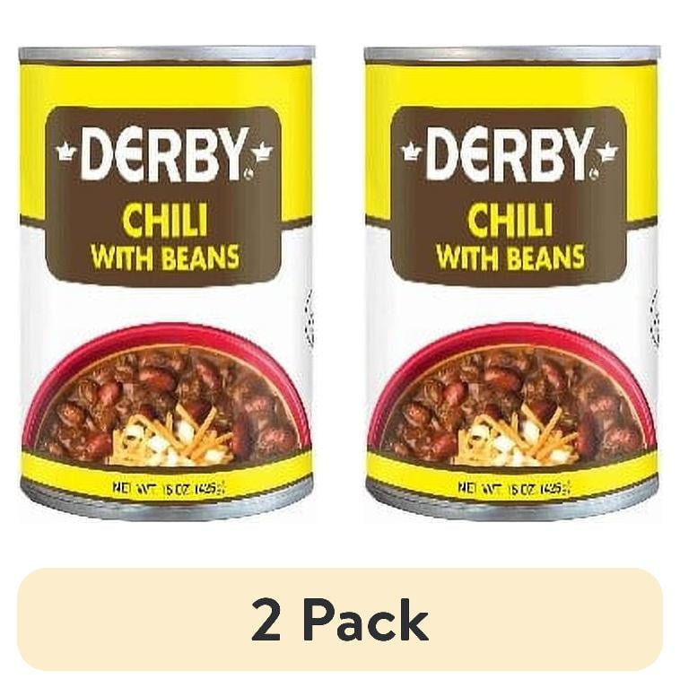 (2 pack) Derby Chili with Beans, 15 oz Can