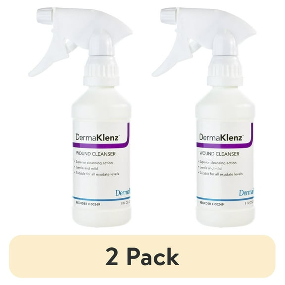 (2 pack) DermaKlenz Antiseptic Wound Cleanser 8 oz. Spray Bottle, 1 Ct