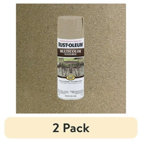 (2 pack) Desert Bisque, Rust-Oleum Stops Rust Multi-Color Textured Spray Paint-223524, 12 oz