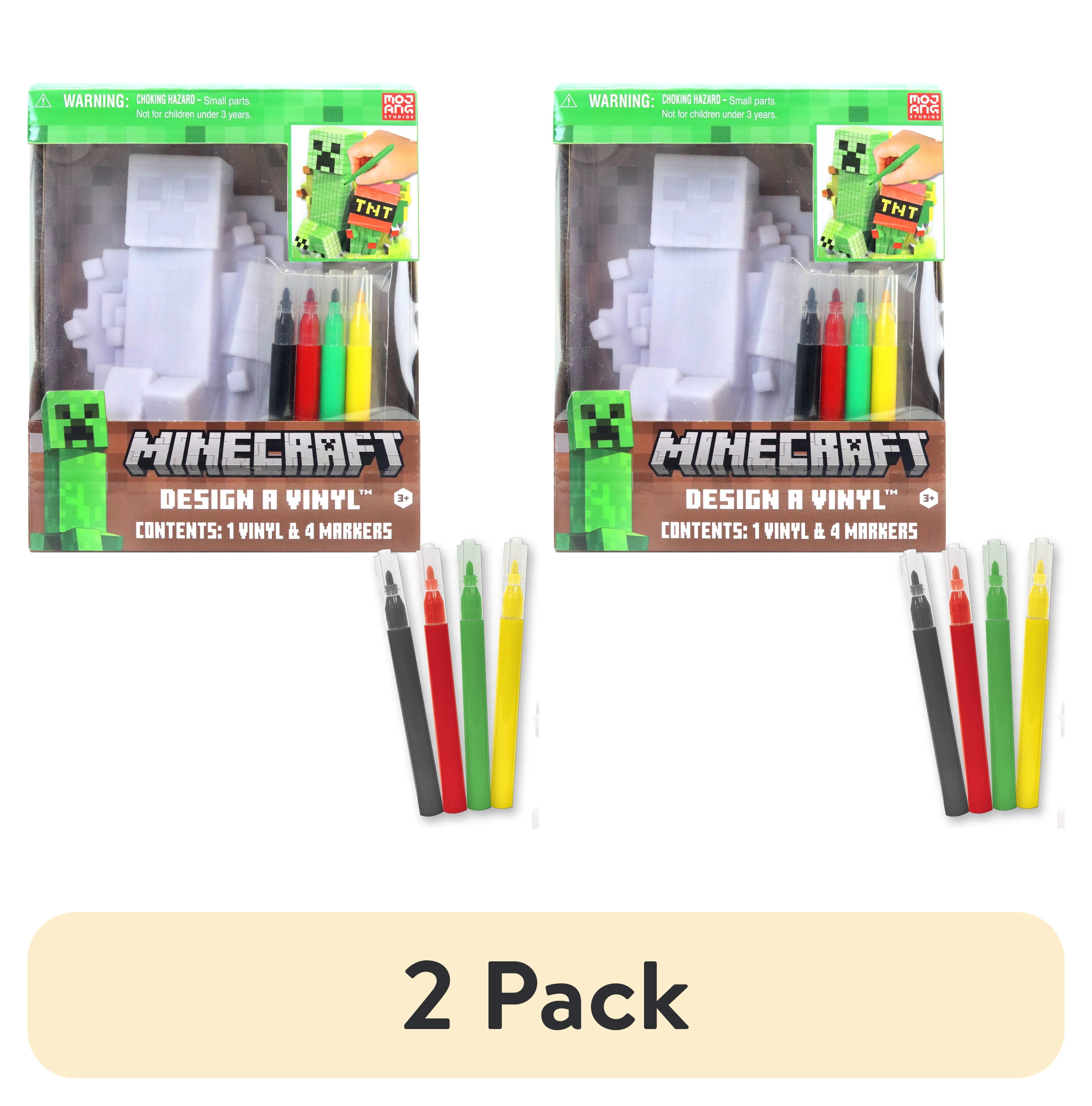 (2 pack) Design a Vinyl Minecraft, Multicolor, Product Weight 0.33 lbs., for Unisex Child Ages 3+