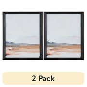 (2 pack) DesignOvation 8x10 Casual Black Decorative Tabletop Picture Frame