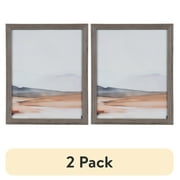 (2 pack) DesignOvation 8x10 Casual Gray Decorative Tabletop Picture Frame