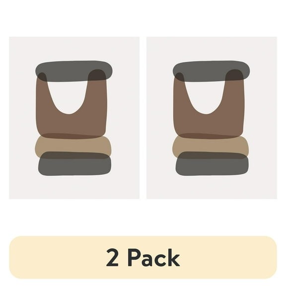 (2 pack) DesignOvation Abstract Shapes Unframed Art Prints 8” x 10” Set of 3 by The Creative Bunch Studio