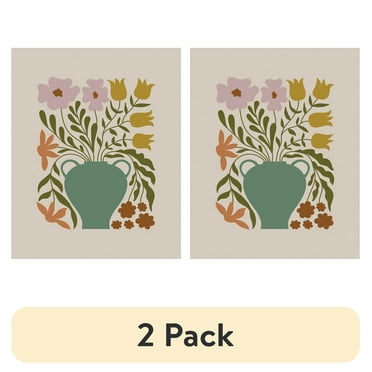 (2 pack) DesignOvation Floral Unframed Art Prints 8” x 10” Set of 3 by The Creative Bunch Studio