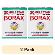 2 pack 20 Mule Team Borax Natural Laundry Booster & Multi-Purpose Cleaner, 65 oz