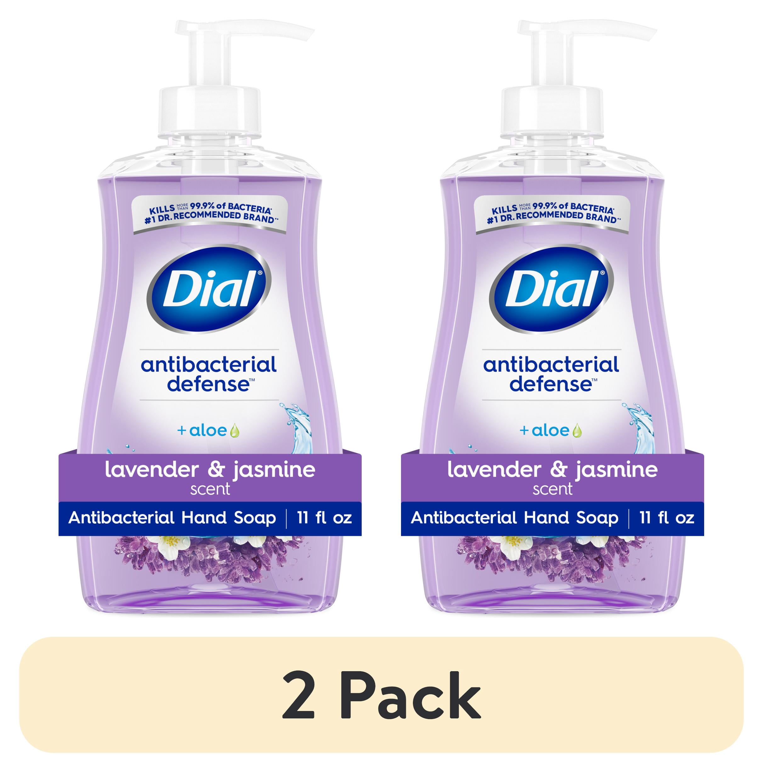 (2 pack) Dial Antibacterial Defense Lavender & Jasmine Liquid Hand Soap, 11 fl oz