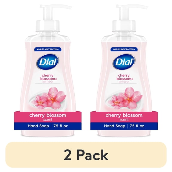 (2 pack) Dial Clean + Gentle Liquid Hand Soap, Cherry Blossom Gentle Hand Soap, 7.5 fl oz