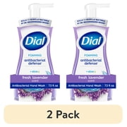(2 pack) Dial Antibacterial Defense Fresh Lavender Scent Foaming Hand Soap, 7.5 fl oz
