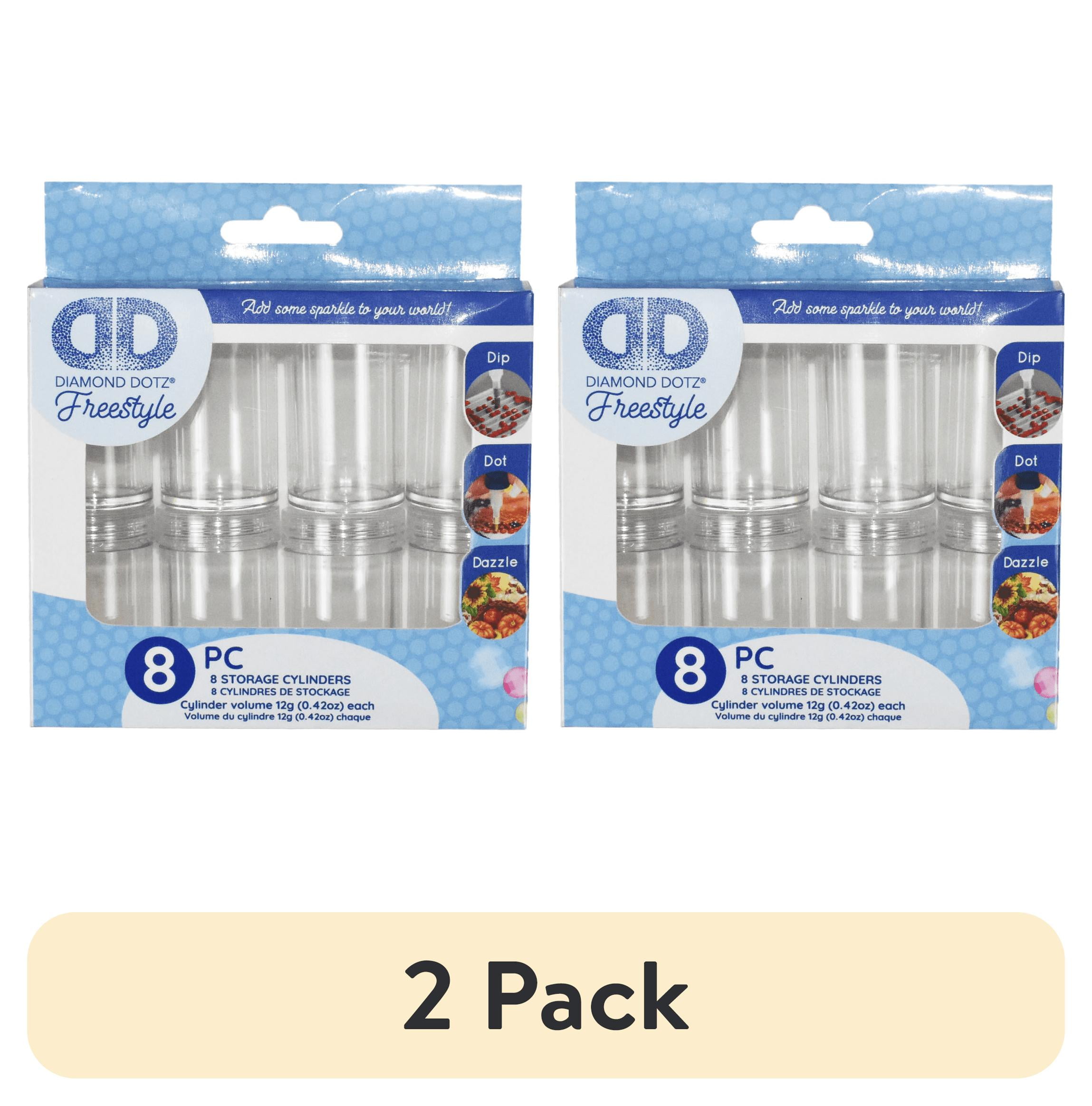 2 pack) DIAMOND DOTZ® Freestyle 8 x Storage Cylinders - Walmart.com