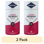 (2 pack) Diamond L'Elegance Extra Long Toothpicks 250 Count