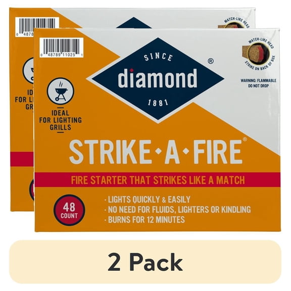 (2 pack) Diamond™ Strike-A-Fire Firestarter, 48 Count