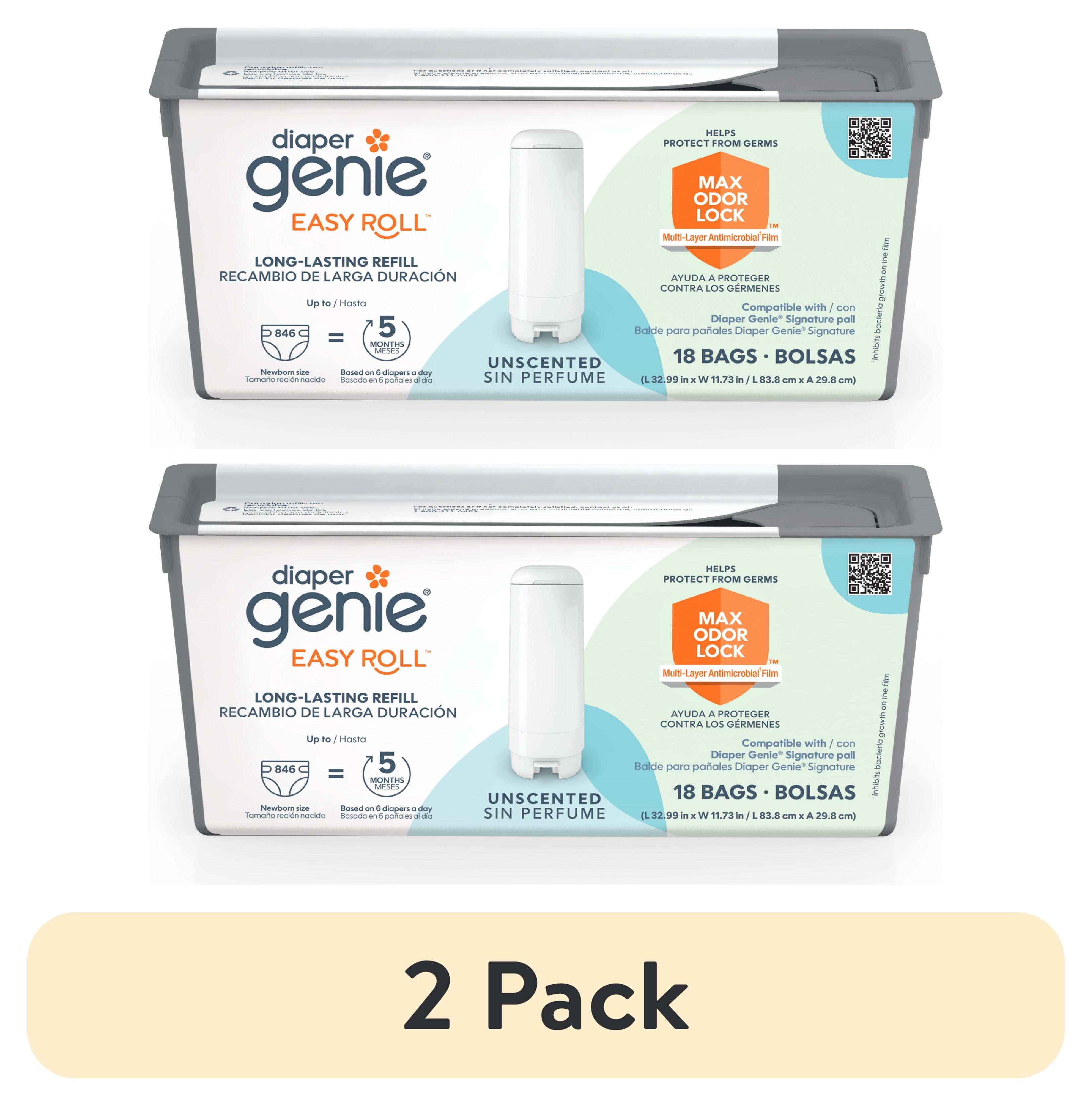 Diaper Genie Expressions Diaper Trash Bag Diaper Pail Easy Roll