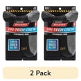 thumbnail image 1 of (2 pack) Dickies Men's Dri-Tech Crew Socks, 6-Pack Black Size 6-12, 1 of 6