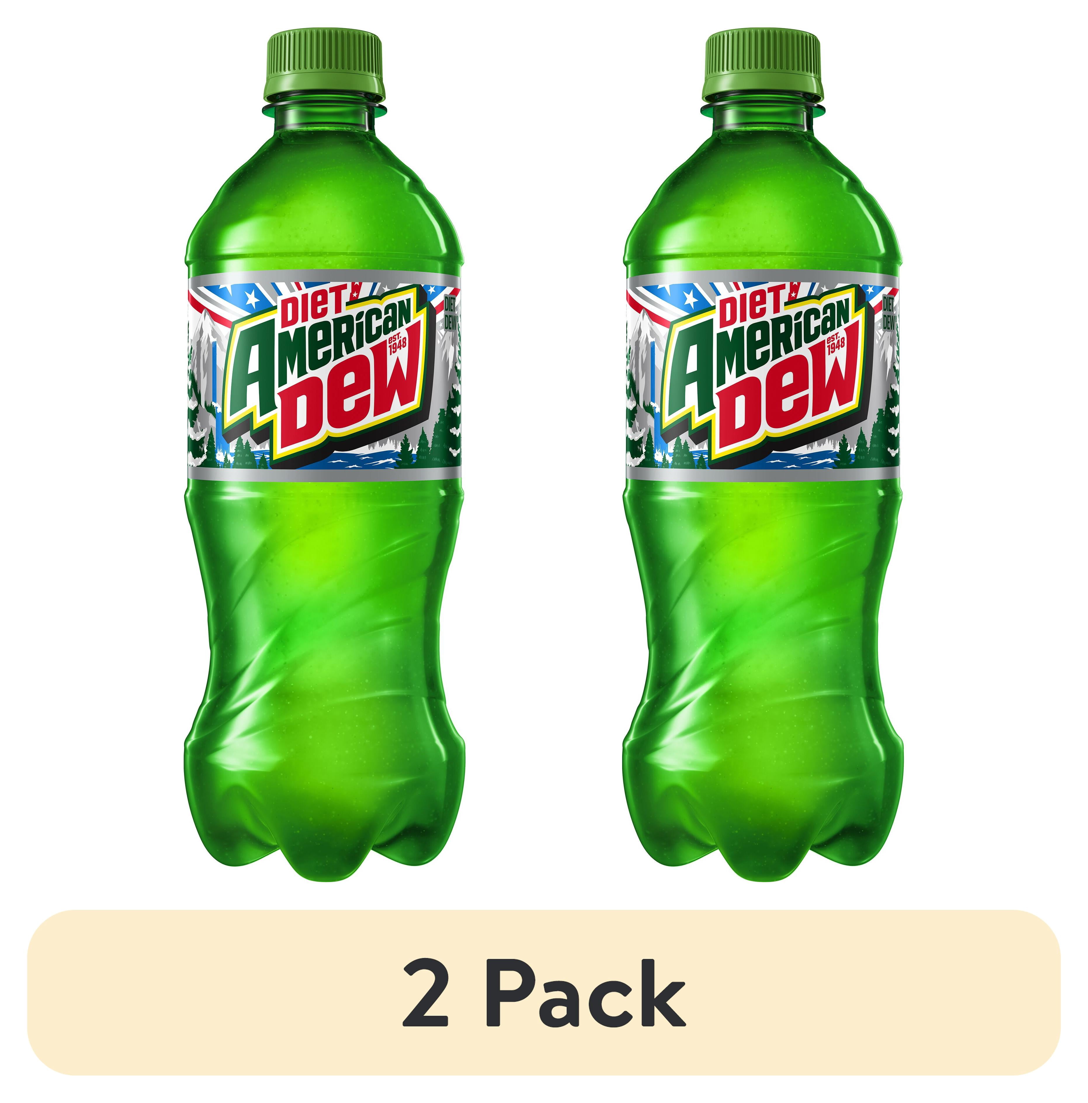 (2 pack) Diet Mountain Dew Citrus Soda Pop, 20 oz Bottle