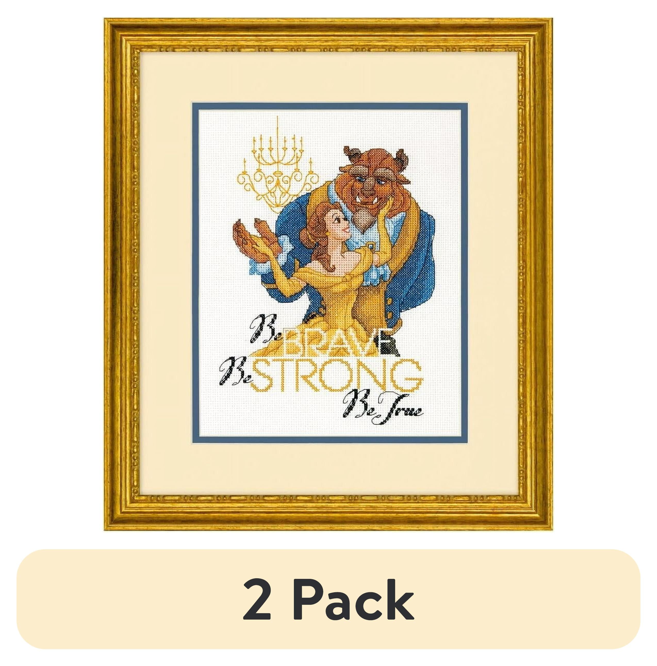 (2 pack) Dimensions Disney Counted Cross Stitch Kit 8"X10"Be Brave (14 — free download