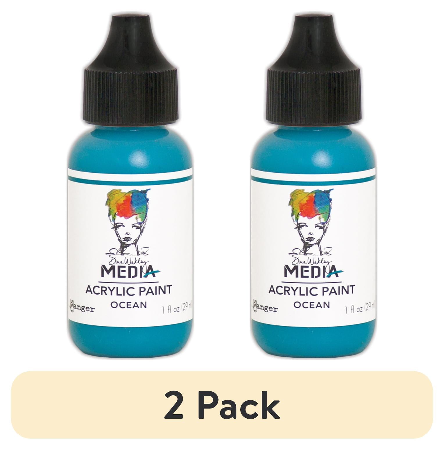 (2 pack) Dina Wakley Media Heavy Body Acrylic Paint 1oz - Ocean