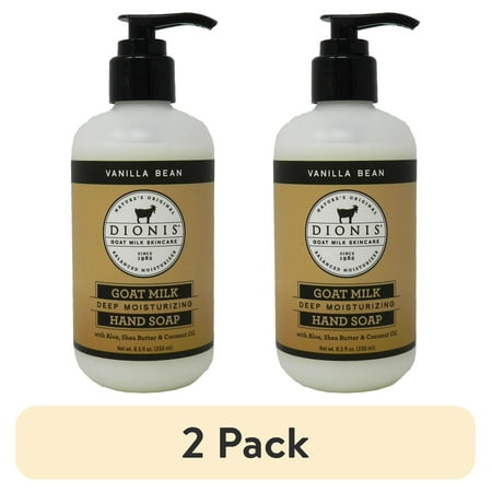 (2 pack) Dionis Goat Milk Vanilla Bean Hand Soap 8.5 Ounces