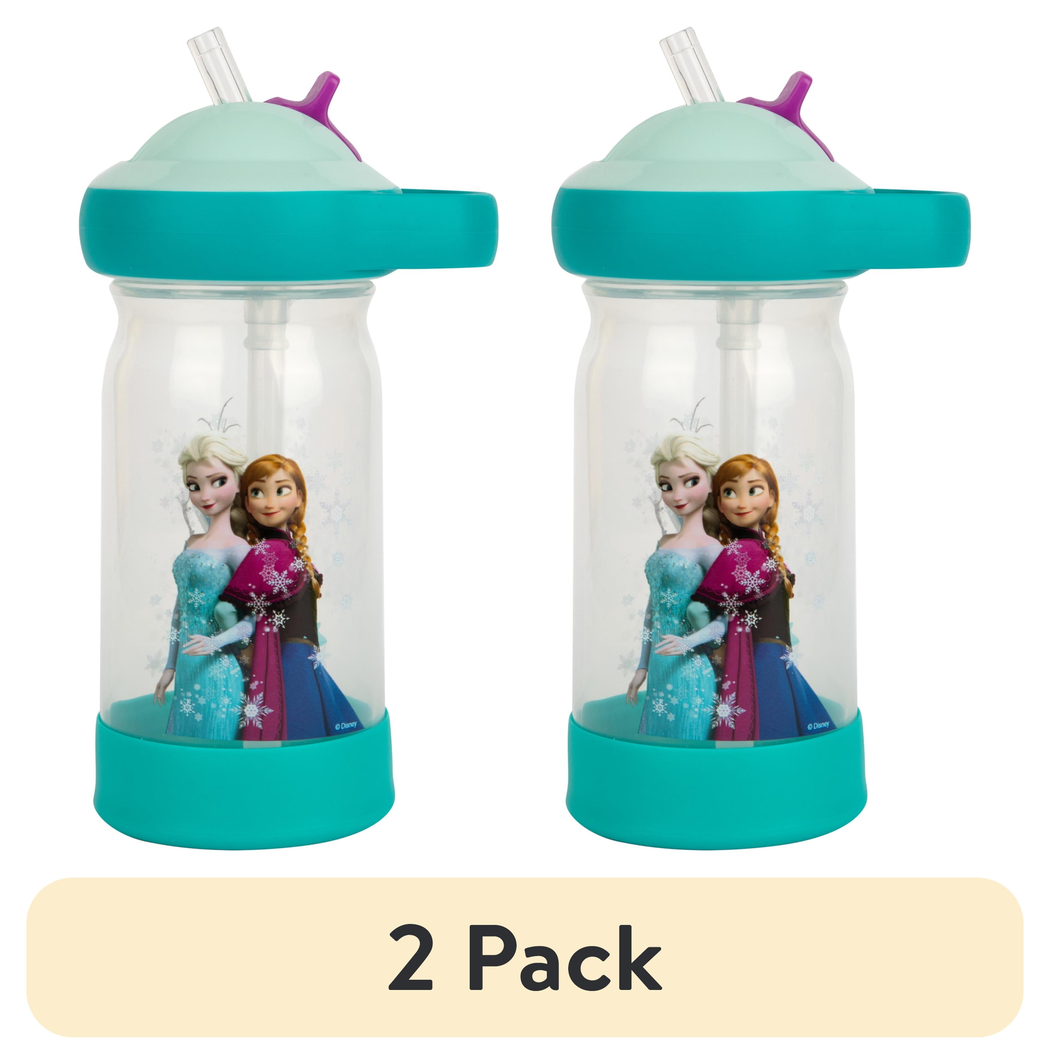 (2 pack) The First Years Disney Frozen Sip & See™ Toddler Water Bottle with Floating Charm, 12 Oz