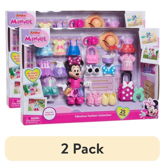Minnie Collection (2 pack) Disney Junior Minnie Mouse Fabulous Fashion Collection ...