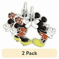 thumbnail image 1 of (2 pack) Disney Mickey Mouse Silver-Tone Love Charm 4-Piece Set with Enamel, 1 of 5