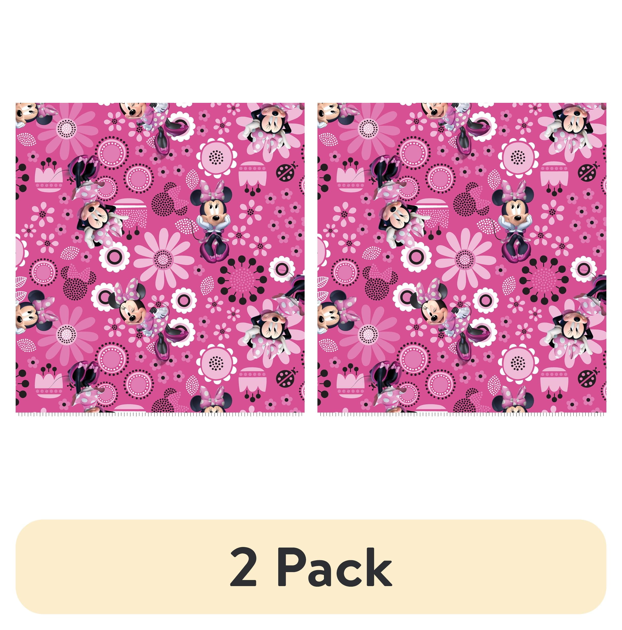 (2 pack) Disney Minnie Allover 1 Yard Precut Fabric