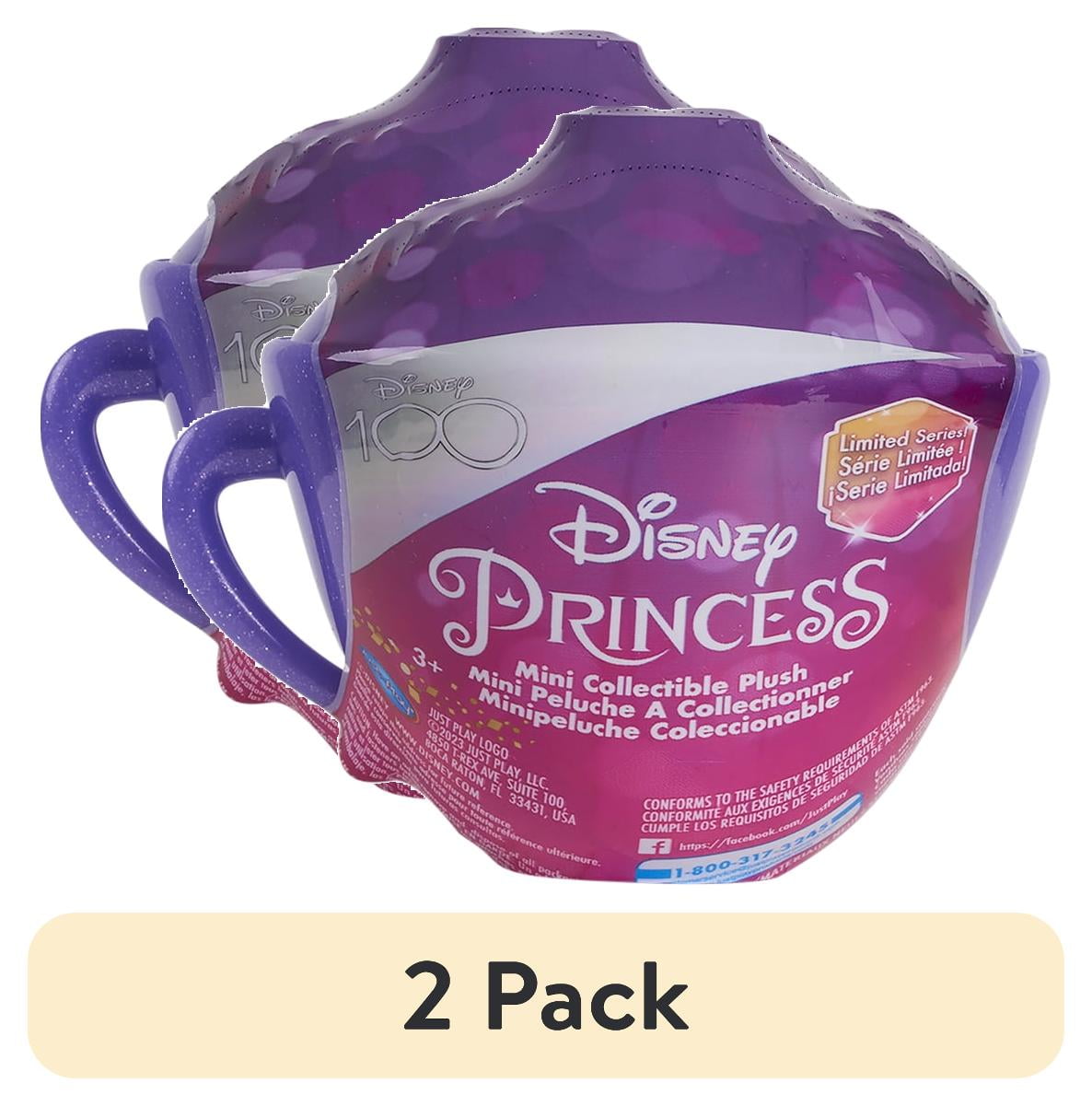 (2 pack) Disney100 Disney Princess Mini Collectible 3.5-inch Surprise Plush Toy, Styles May Vary, Blind Bag, Kids Toys for Ages 3 Up