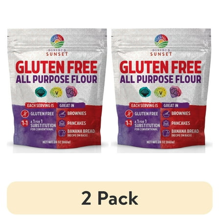 (2 pack) Divided Sunset Gluten Free, All-Purpose Flour 24oz