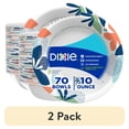 thumbnail image 1 of (2 pack) Dixie Disposable Paper Bowls, 10 Ounce, Multi-Color, 70 Count, 1 of 11