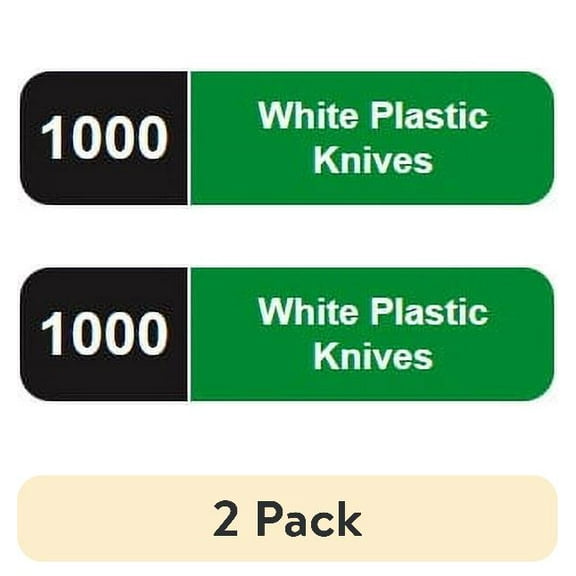 Dixie Heavy-Weight Disposable Plastic Knives, KH217, White, 1,000 Count