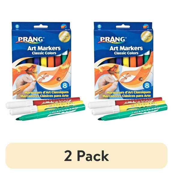 (2 pack) Dixon, DIX80128, Classic Watercolor Markers, 8 / Set
