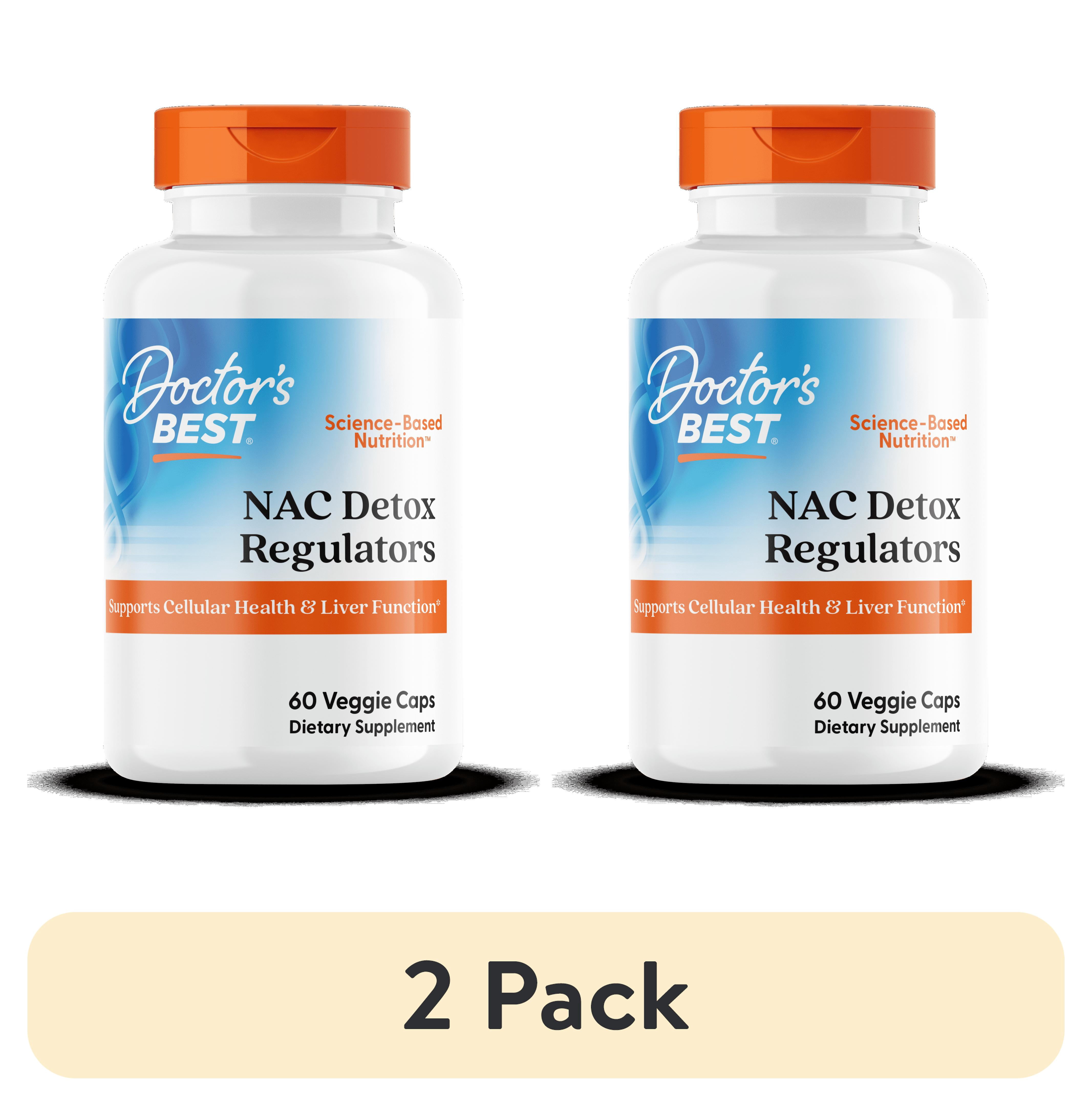 (2 pack) Doctor's Best NAC Detox Regulators with Seleno Excell, Non-GMO, Vegetarian, Gluten Free, Soy Free, 60 Veggie Caps