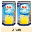 thumbnail image 1 of (2 pack) Dole All Natural 100% Pineapple Juice, 46 oz, NON GMO, Shelf Stable, Aluminum Can, 1 of 8