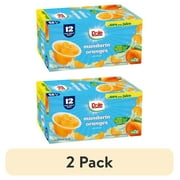 (2 pack) Dole Fruit Bowls Mandarin Oranges in 100% Fruit Juice, 4 oz Cups (12 Pack)