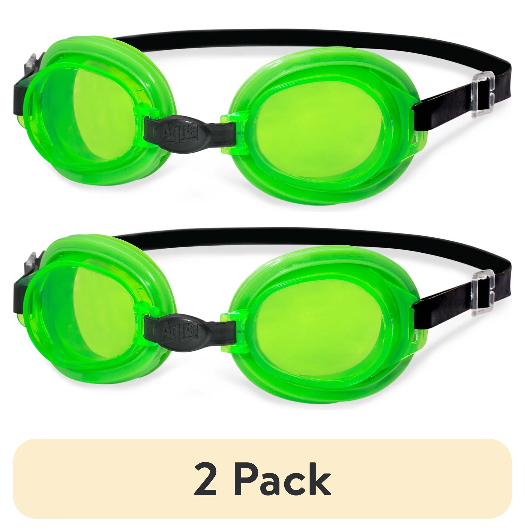 (2 pack) Dolfino Splash Time Child Goggles, 3 Pairs of Goggles Included, Multicolor