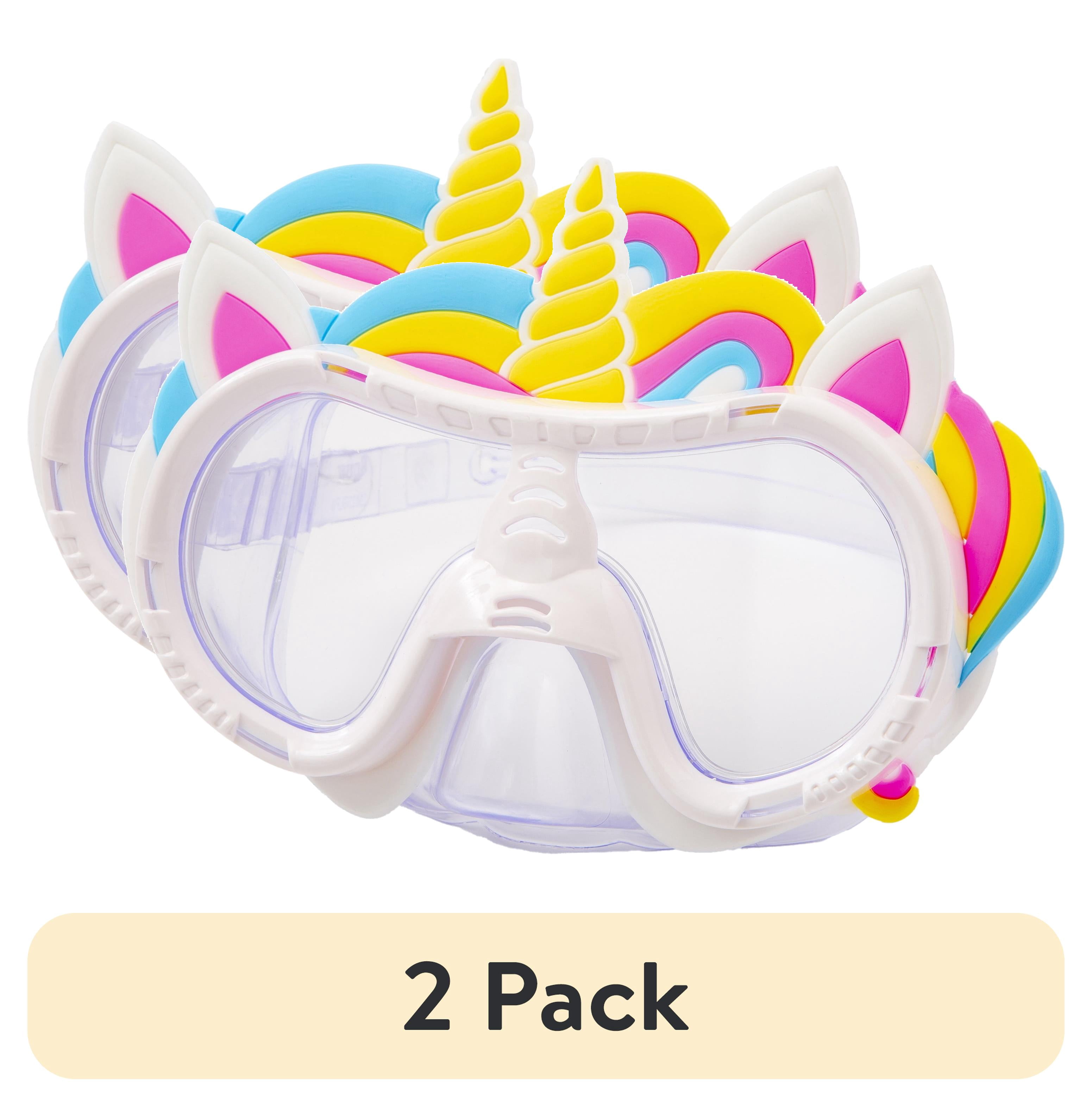 (2 pack) Dolfino Unicorn Swim Goggle Mask, Unisex