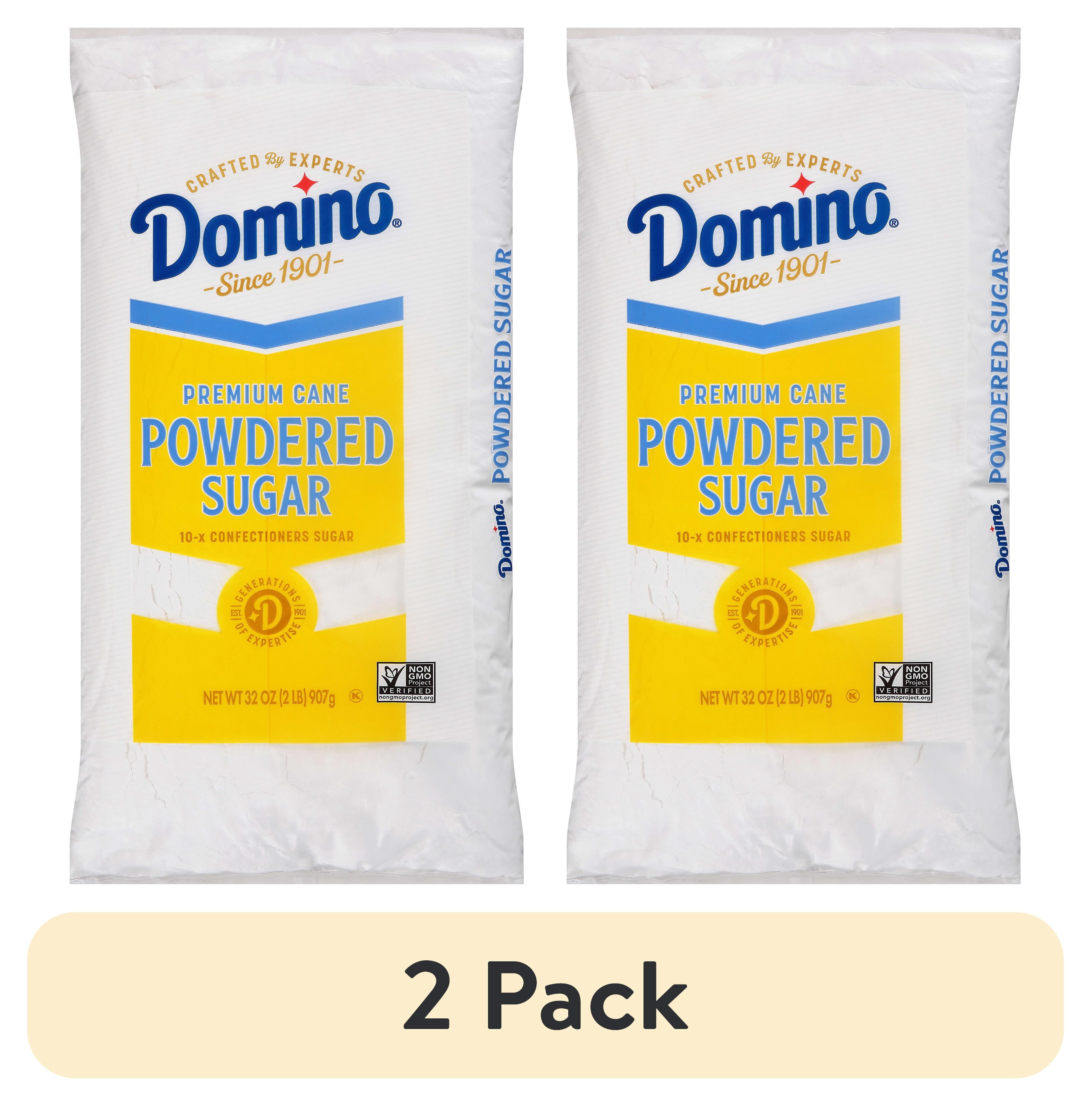 (2 pack) Domino Confectioners Sugar, Pure Cane 10-x Powdered, 2lb (907g ...
