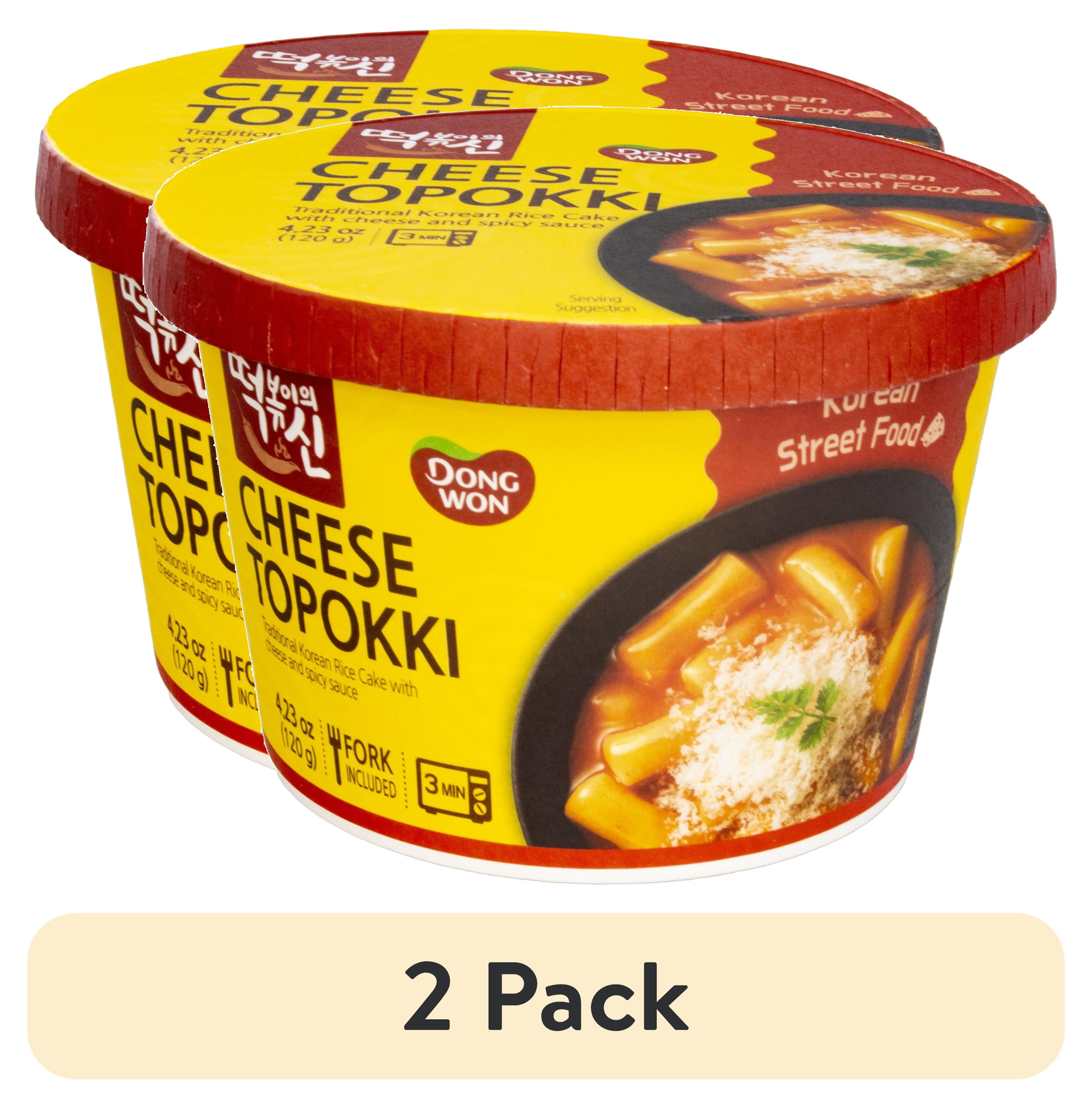 (2 pack) Dongwon Cheese Topokki Cup, 4.23 Oz
