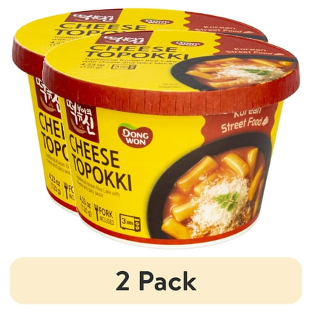 (2 pack) Dongwon Cheese Topokki Cup, 4.23 Oz