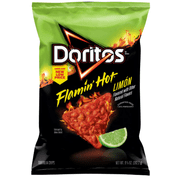 2 pack - Doritos Flamin' Hot Limon Flavored Tortilla Chips, 9.25 oz Bag