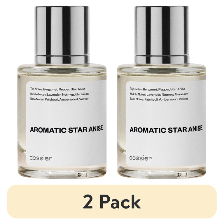 2 pack) Dossier Aromatic Star Anise Eau De Toilette, Inspired by