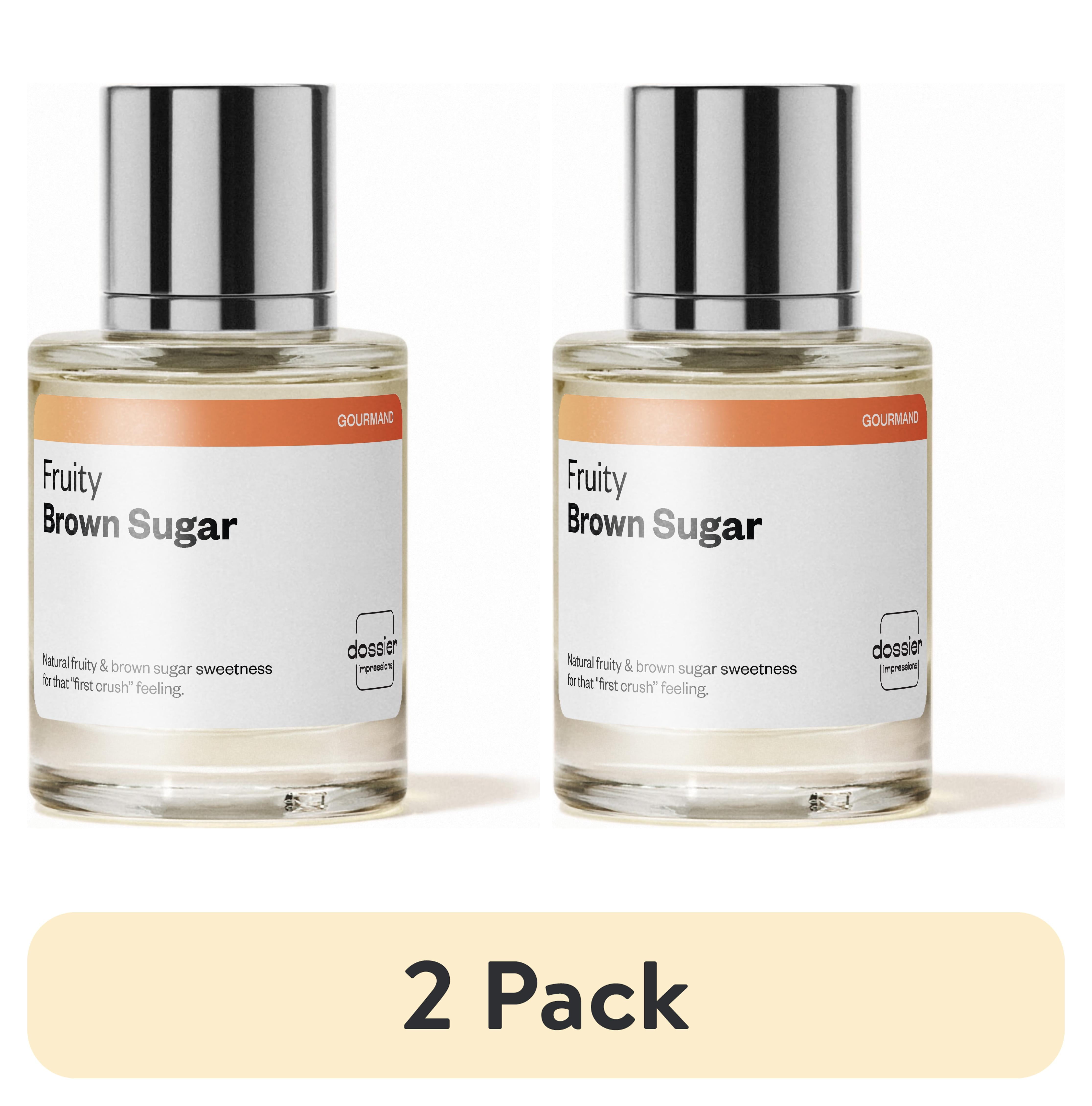 2 pack) Dossier Fruity Brown Sugar Eau De Parfum, Inspired by