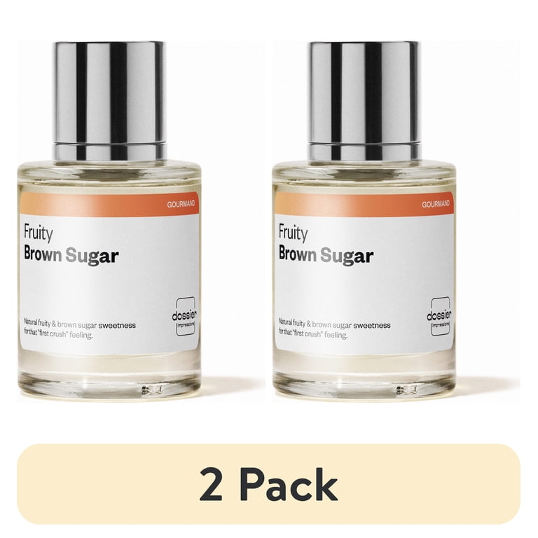 2 pack) Dossier Fruity Brown Sugar Eau De Parfum, Inspired by